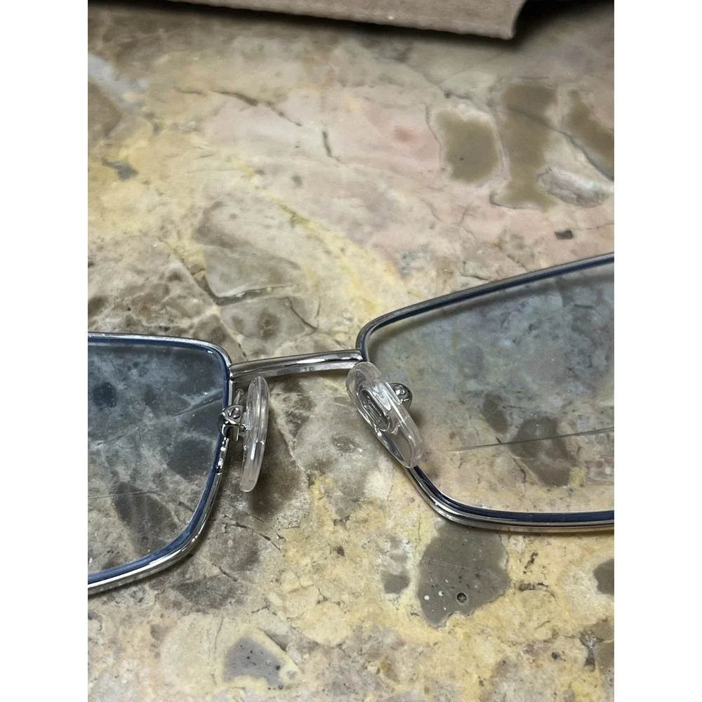 Versace MOD 1028-B 1000 Square Black Silver Eyeglasses Crystals Frame 55-16-135